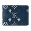 Louis Vuitton Multiple Monogram Shadow Cow Leather Wallet Men's Dark Blue M29137