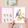 Watercolor Coloring Book Kit Pre Printed Papers for Draw Beginners Adults Stress Relief Anxiety Reduction Art Therapy Craft Set