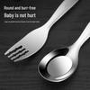 MAXCOOK 316 Stainless Steel Kids Fork and Spoon Set