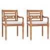 Day and Night - Day and Night Batavia Chairs with Cushions 2 Units Solid Teak Wood