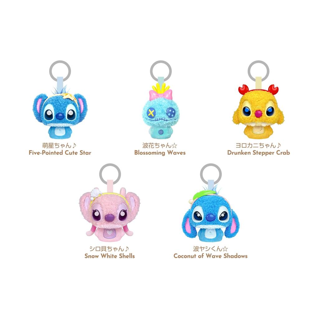 TOP TOY Disney Stitch and Bouncy Plush Pendant Gachapon Blind Box Figure Plastic Model Premium Toy Birthday Gift Stitch Character Collectible