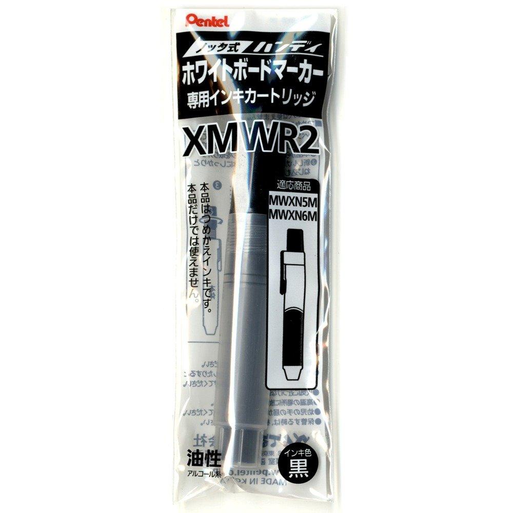 Pentel Whiteboard Marker Ink Handy Black Cartridge, XMWR2-A, 10-Pack,