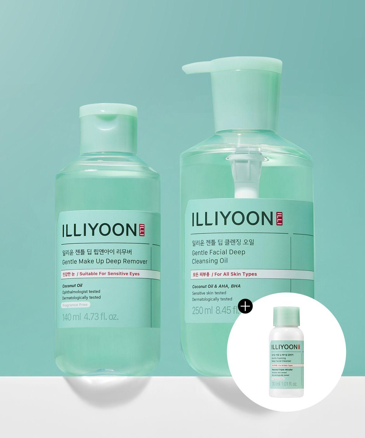 Gentle Deep Facial Cleansing Oil 250ml + Lip & Eye Remover 140ml + Cleanser 30ml Gift