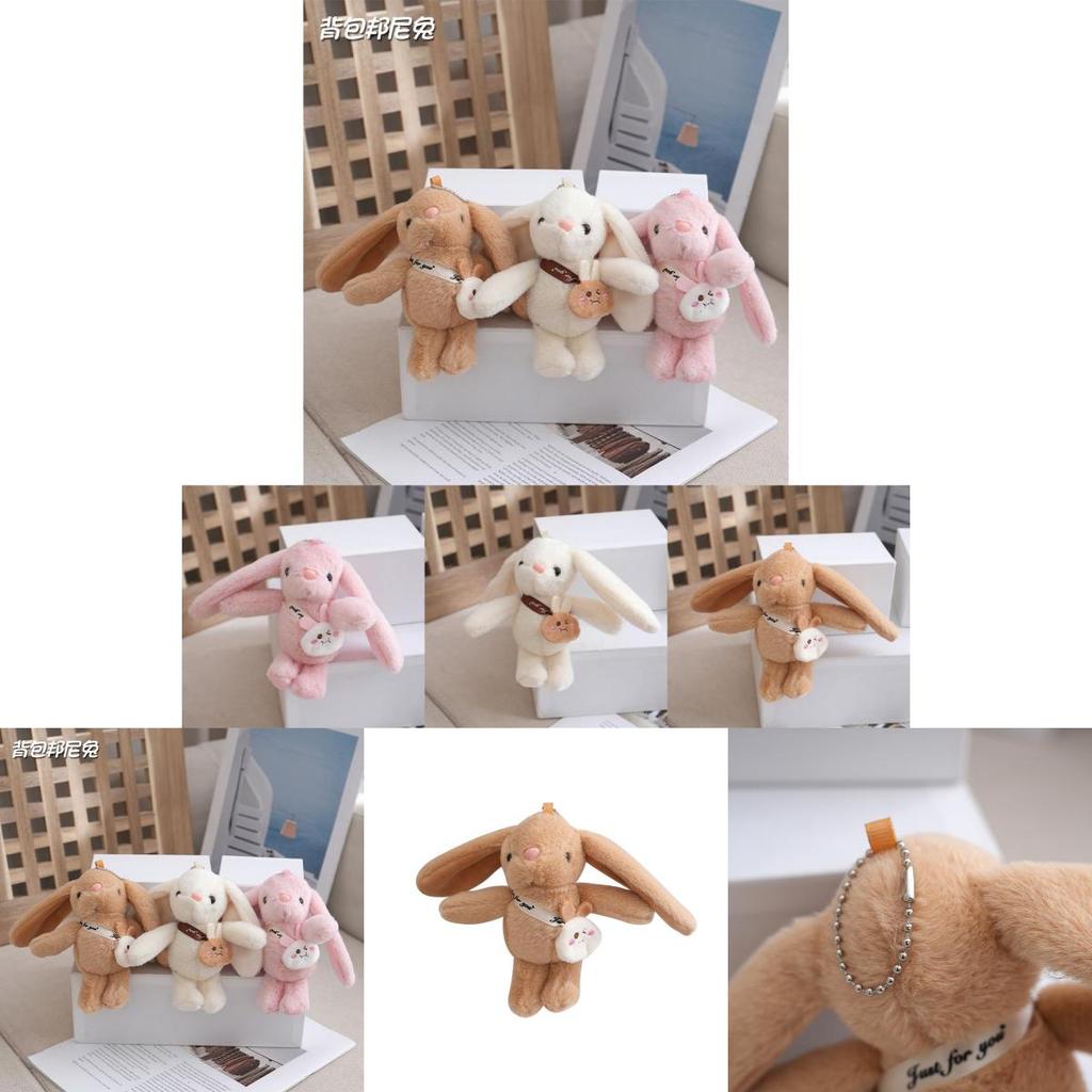 Adorable Plush Rabbit Keychain Doll Perfect For Miniature Backpack Accessories And Gifts