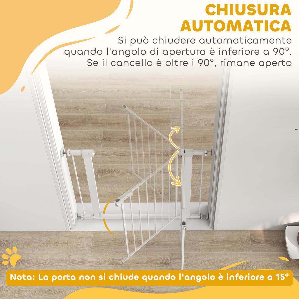 Dog Safety Gate, Pressure Fit, Adjustable Width 76-97cm