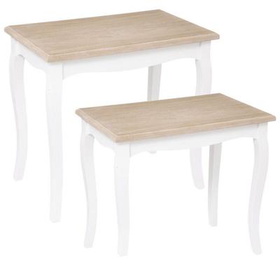 Set of 2 "Chrysta" Atmosphera Nesting Tables - White