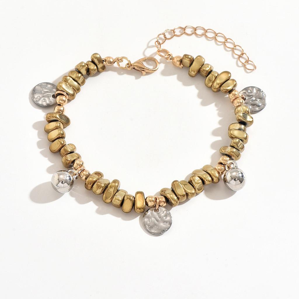Sunflower Pendant Necklace For Women With Geometric Design And Crushed Stone In Autumn Style