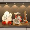 Lucky Cat Key Organizer Ornament for Entryway, Living Room, or Shoe Cabinet - Perfect Home Decor and Housewarming Gift.