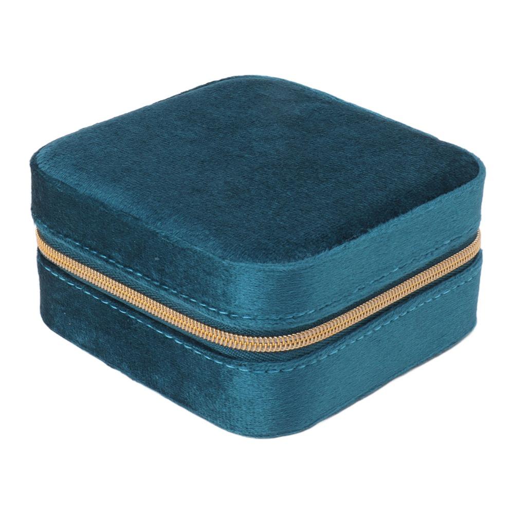 Jewellery Holder 2 Layer Design Velvet Jewelry Box Soft Velvet Portable Storage Case Compact Elegant Velvet Case Travel Use