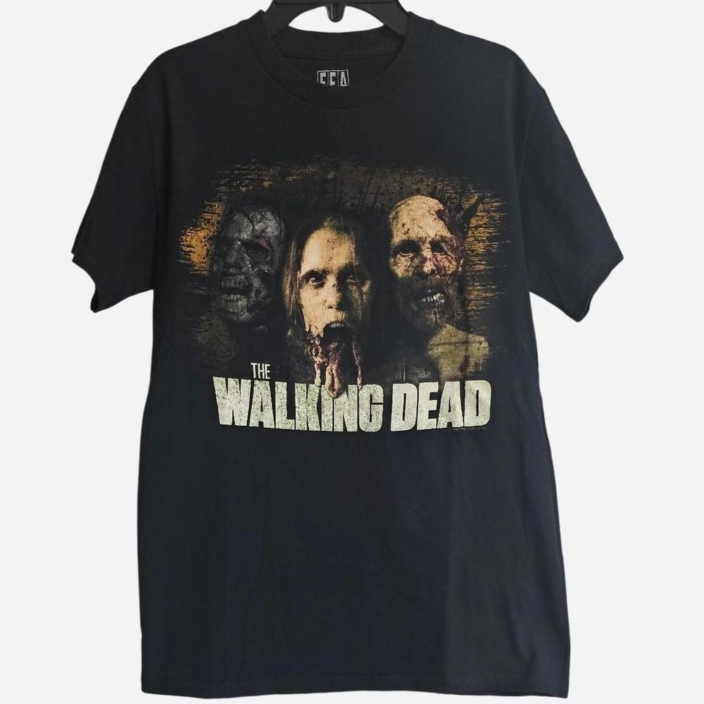 Черная футболка The Walking Dead с зомби, размер S-4XL, унисекс S