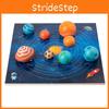 Wooden Solar System Eight Planets Puzzle For Kids Educational Toy Planet Match Learning Aid