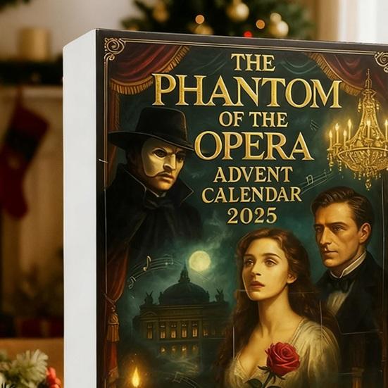 Opera Advent Calendar 24-Day Countdown To Christmas Calendar Opera Singer Lady Phantom Decorations Gift for Musical Fans