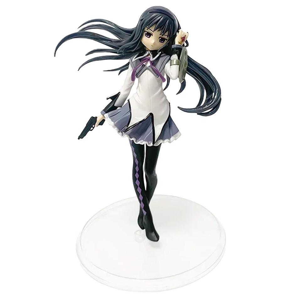 Original Puella Magi Madoka Magica Figure 17cm Akemi Homura Action Figural Pvc Model Kawaii Decoration Doll Kids Toy Christmas G