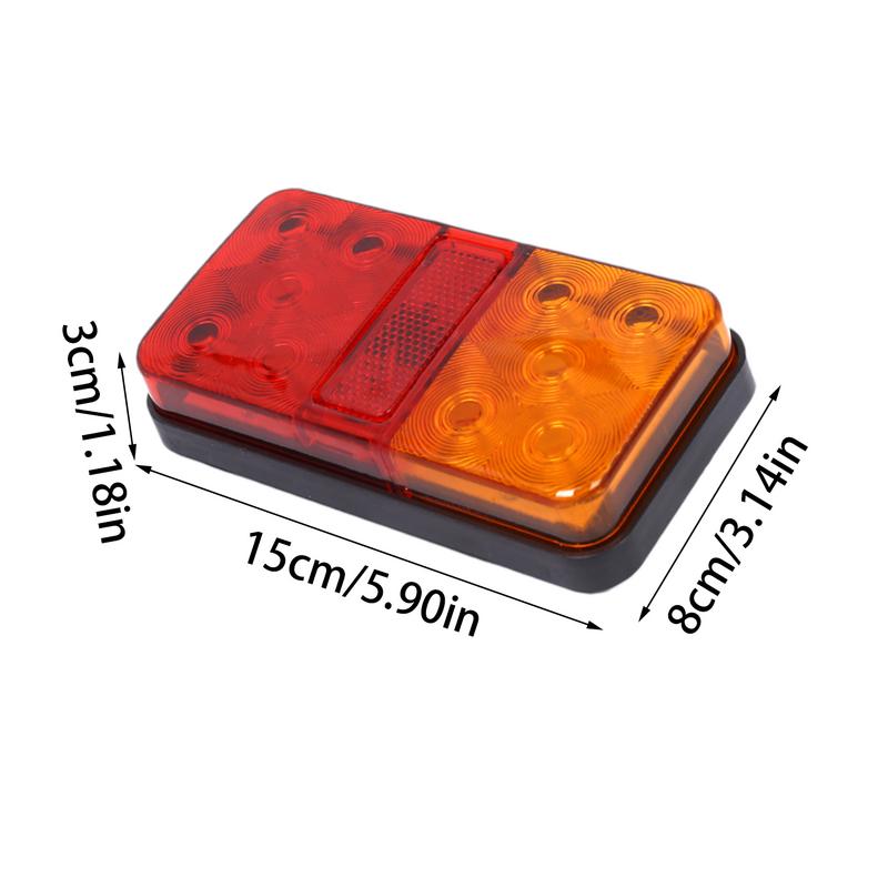 Trailer Brake Light 1 Pair LED Signal Tail Light 12V/24V/12-80V Trailer LED Tail Lights Night Driving Tail Lights For Bus