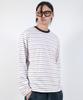 Deumakeu M Multi Stripe Long Sleeve Tee - White