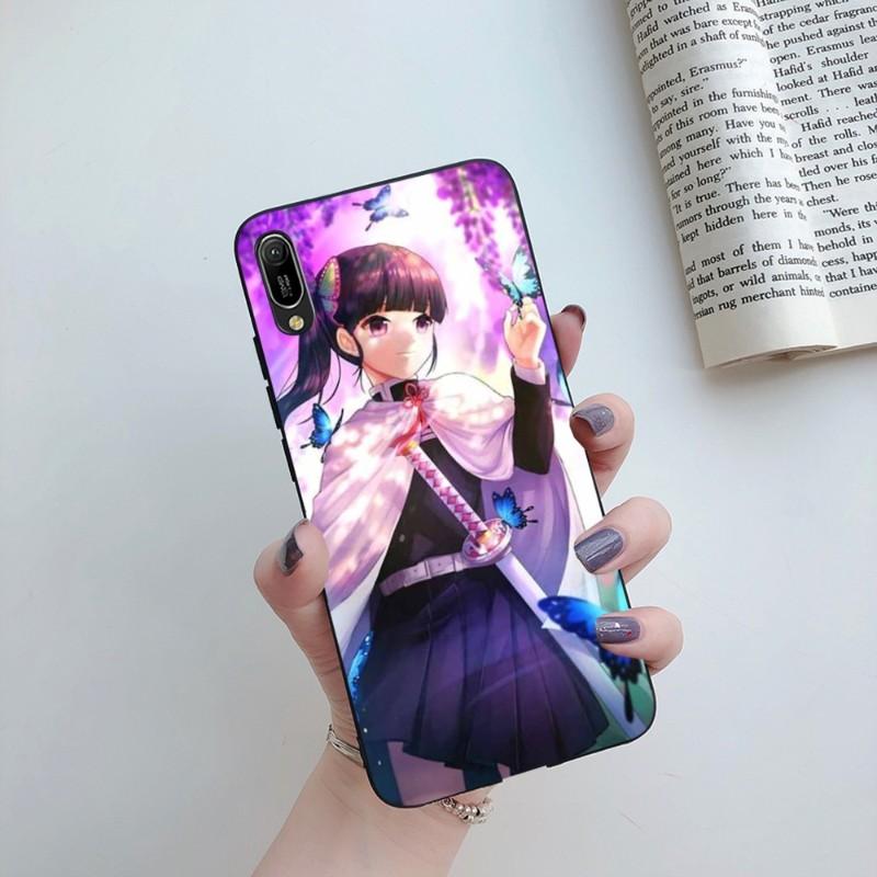 Tsuyuri Kanawo Demon Slaye Phone Case For Huawei Mate 40 30 20 10 Pro Lite Nova 9 8 5T Y7p Y7 Soft Black Phone Cover
