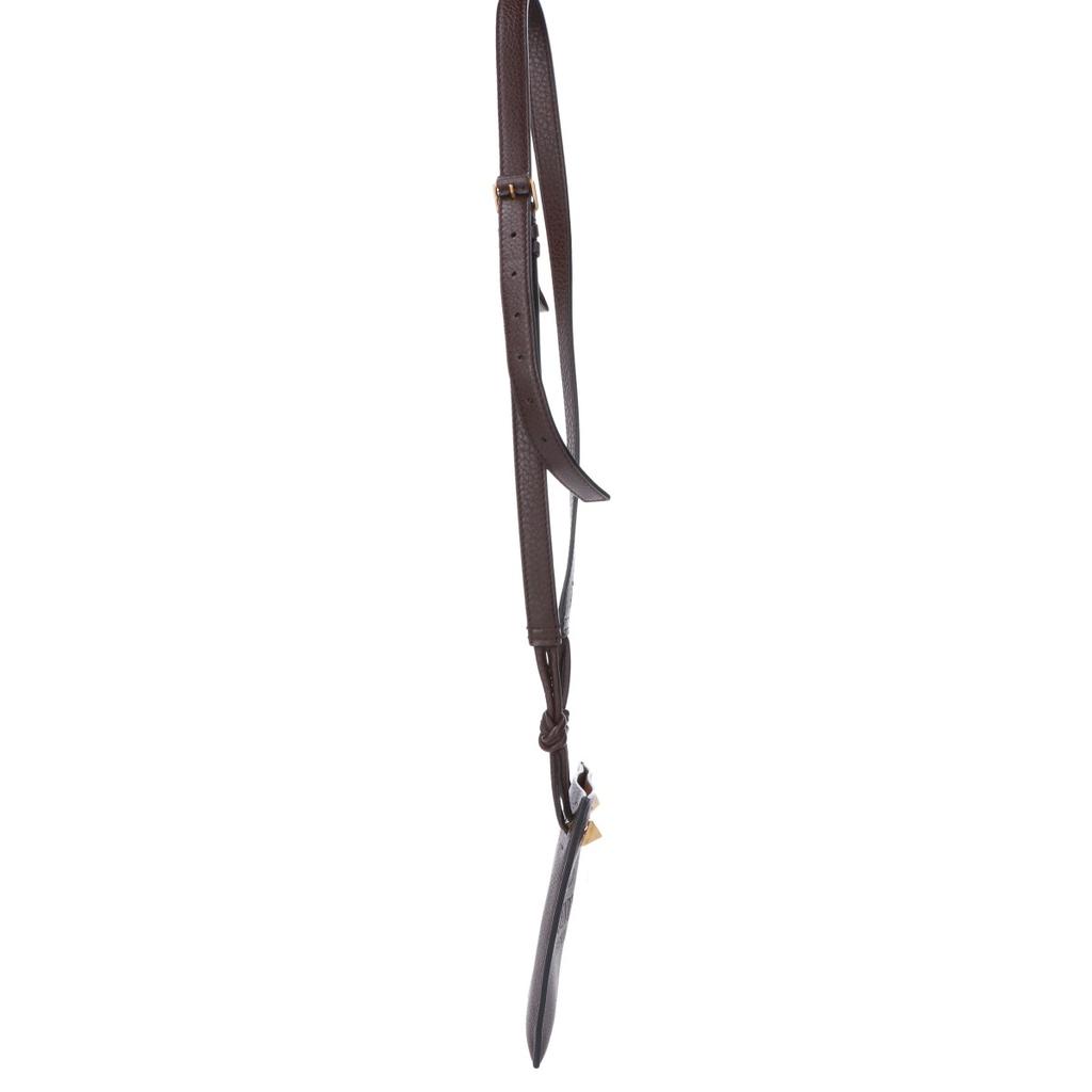 Valentino Garavani [Excellent Condition] VY0P0T06ZBT Leather Studs Mini Shoulder bag BrownUsed