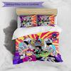 Teen Titans Pattern Printed 3PCS Bedding Set, Soft Skin-Friendly Washable Duvet Cover & Pillowcases Set