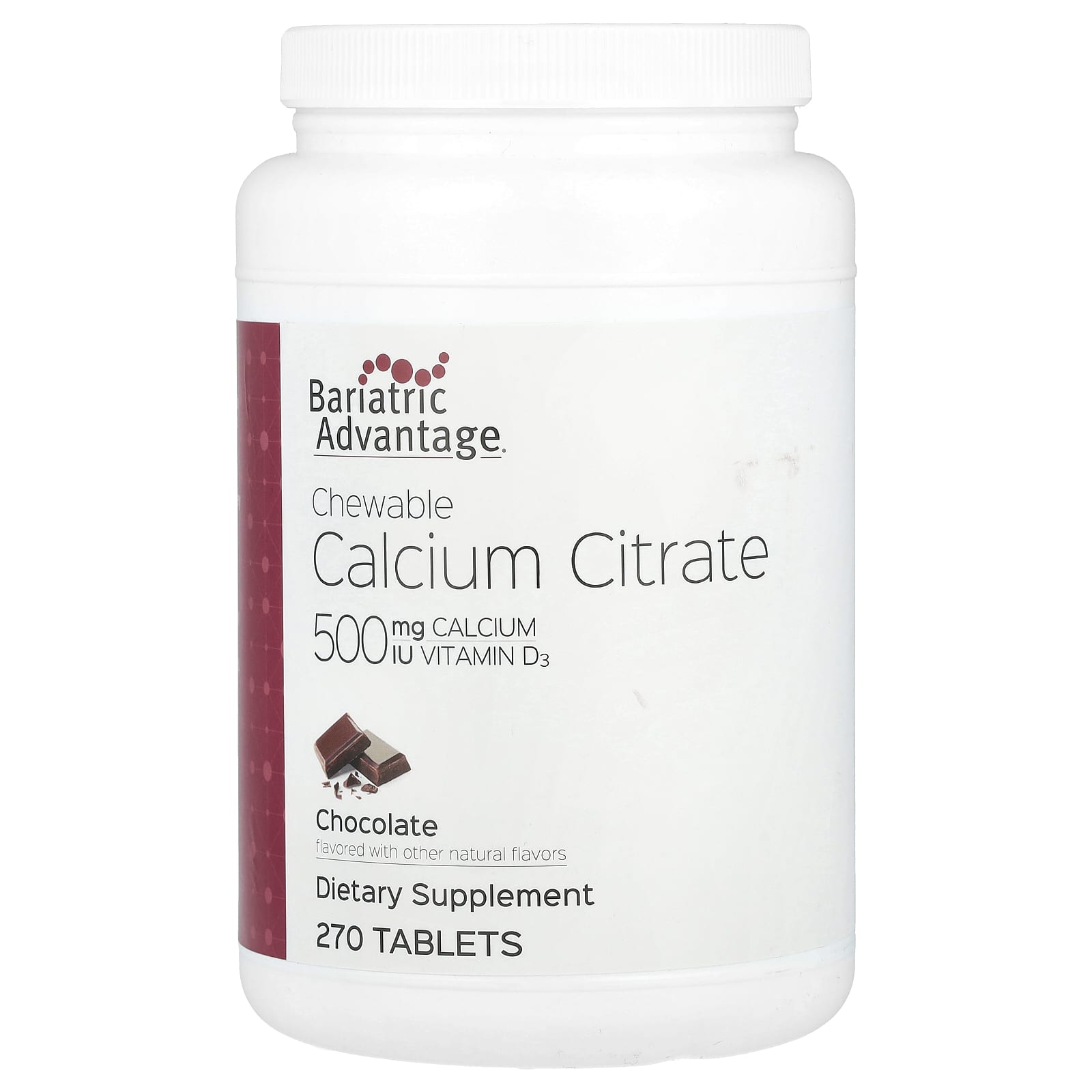 

Chewable Calcium Citrate, Chocolate, 270 Tablets