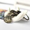 Unisex Eagle and Owl Genuine Leather Keychains - Handbag and Clothing Pendants