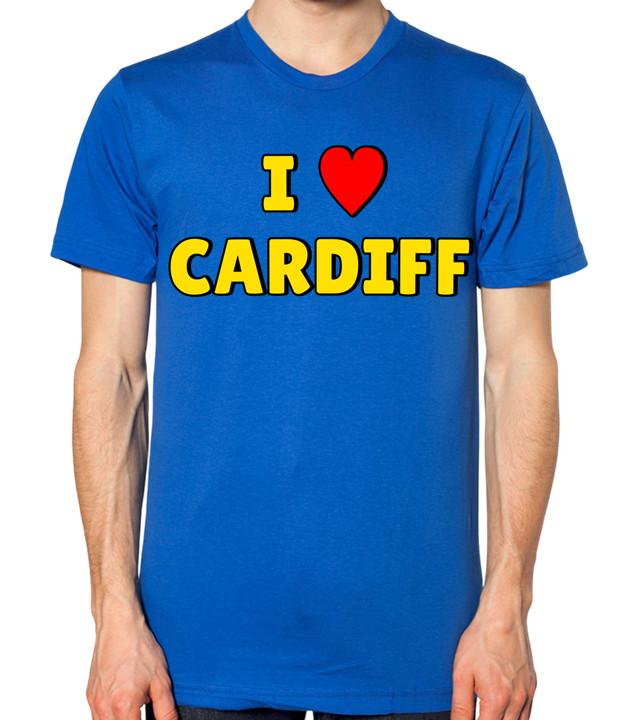 

I Love Cardiff Unisex T-Shirt 5XL різнокольоровий