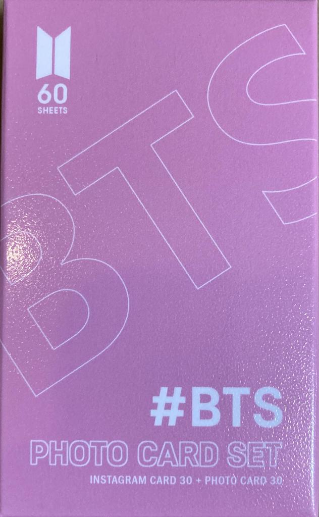 BTS Photo Card Set 60 (Instagram Cards 30 + Photo Cards 30), Purple Box