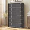 7 Tiers Shoe Rack Organizer with Lid Storage Organizer with Clear Flip Door Shoe Storage Shelf Cabinet for Bags Books Clothes To