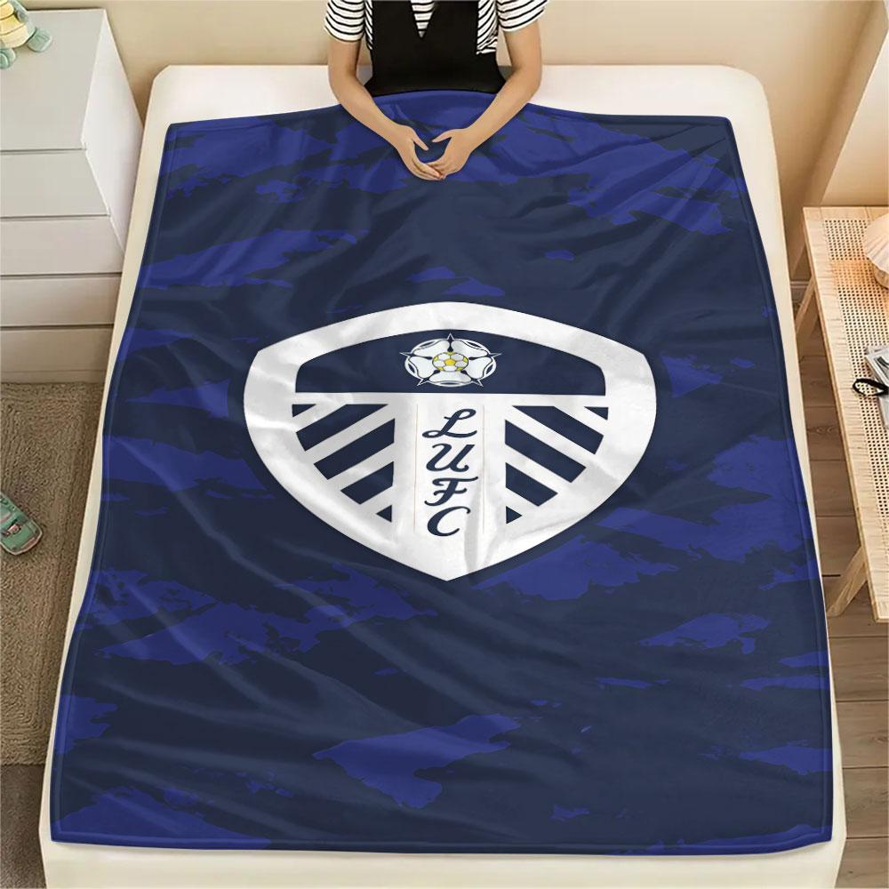 LUFC Soccer Blanket, High Quality Comfortable for All Seasons, Home Decor, Warmth and Comfort