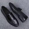 Summer men's shoes hollow breathable foot casual leather shoes men's one-pedal trendy versatile hand-woven loafers