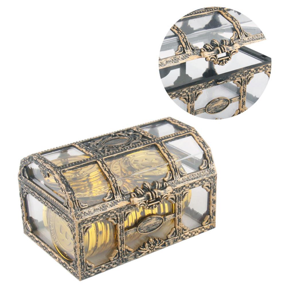1 Gird Treasure Box 10.5x8x6.5cm Plastic Transparent