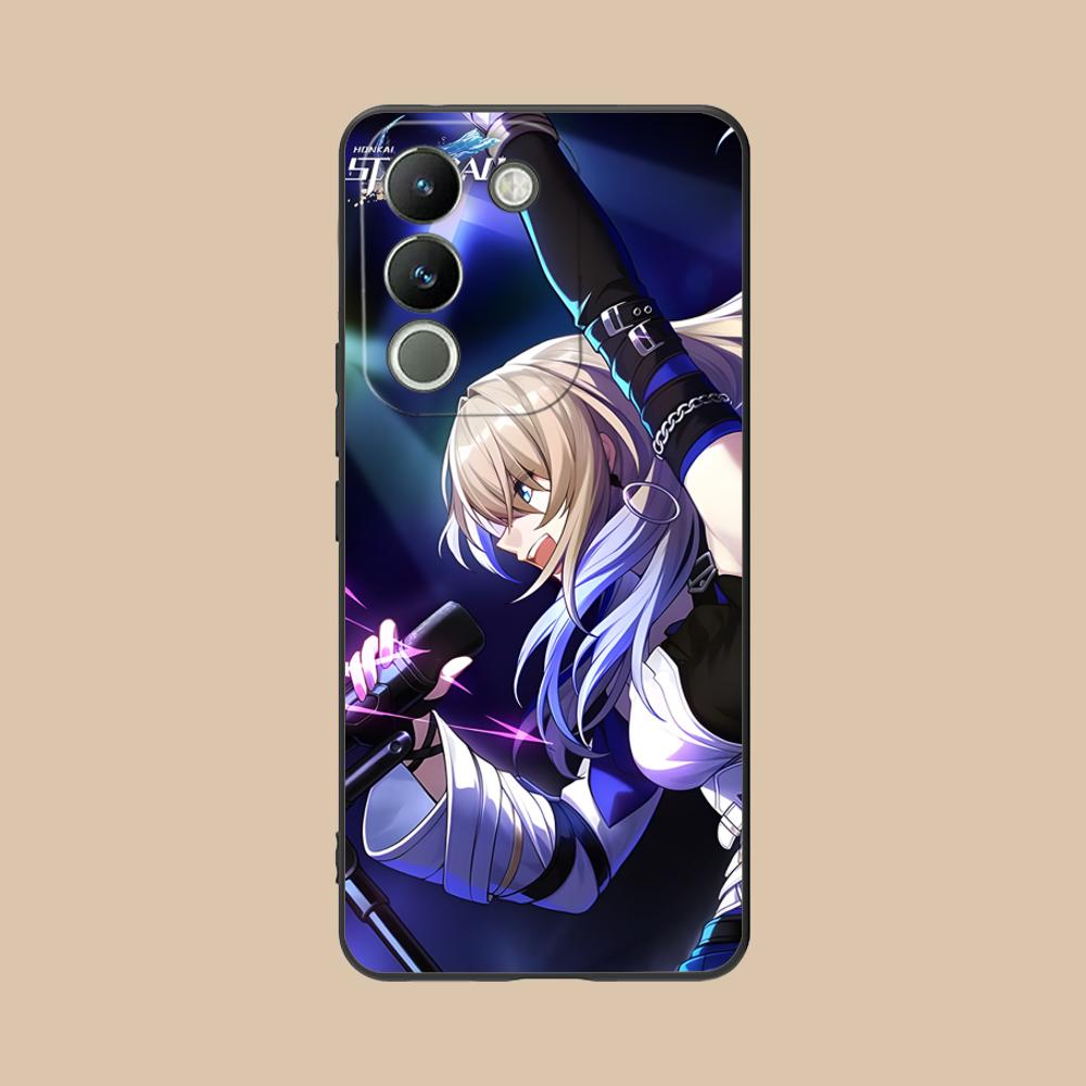 HSR Serval Mattes TPU Handyhülle für VIVO V60 V50 V40 V30 V29 V27 V25 V23 Pro Lite 5G Bunter Druck Cover
