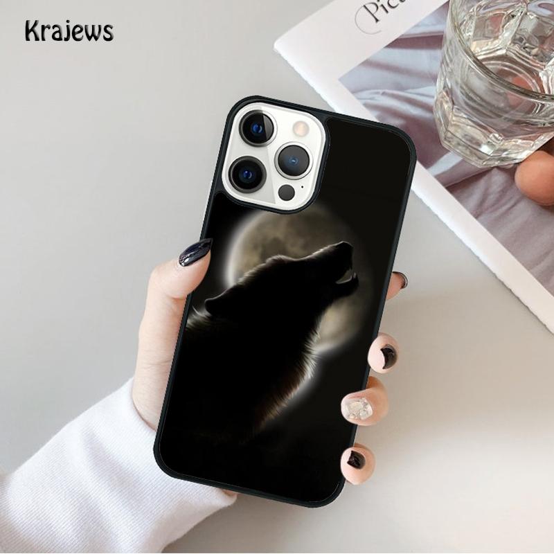 Animal The Wolf Howl Phone Case For iPhone 17 Air 16 15 14 Max Plus 11 12 13 Pro Max Phone Cover coque