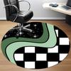 1pc Galaxy Waves Office Round Area Rug,  Mat Suitable For Office, Under Office Chairs Bedroom Living Room Home Decor, Room Deco