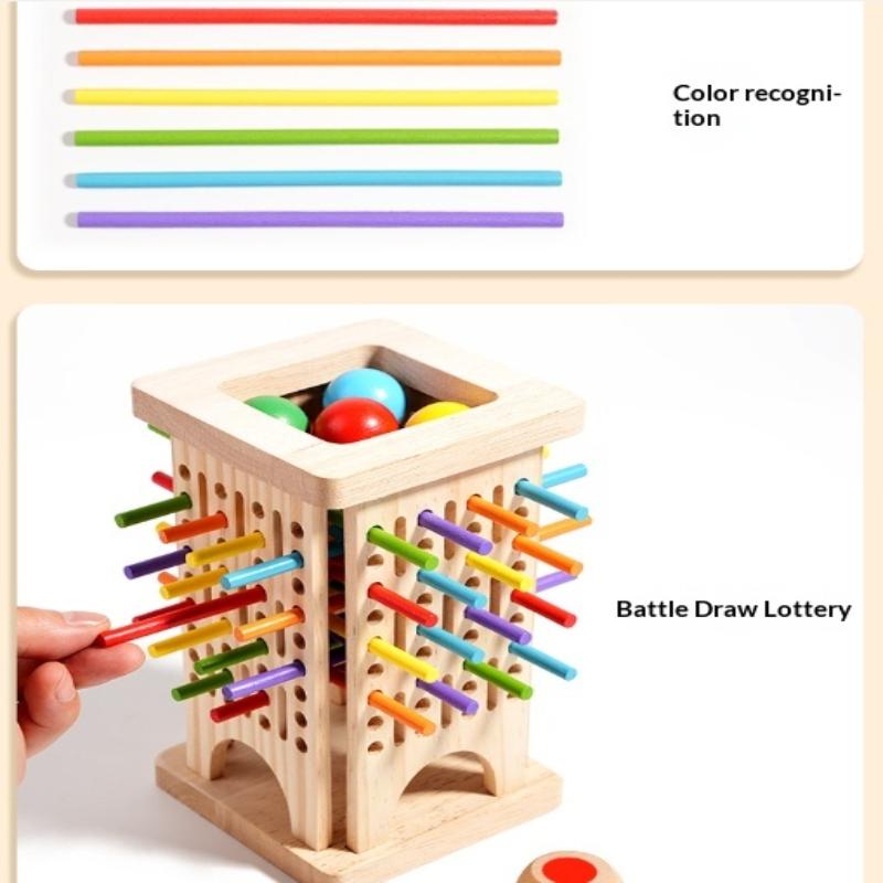 Pull Out Stick Game Toys Colorful Wooden Stick Board Games Parent-Child Interactive Puzzle Toys