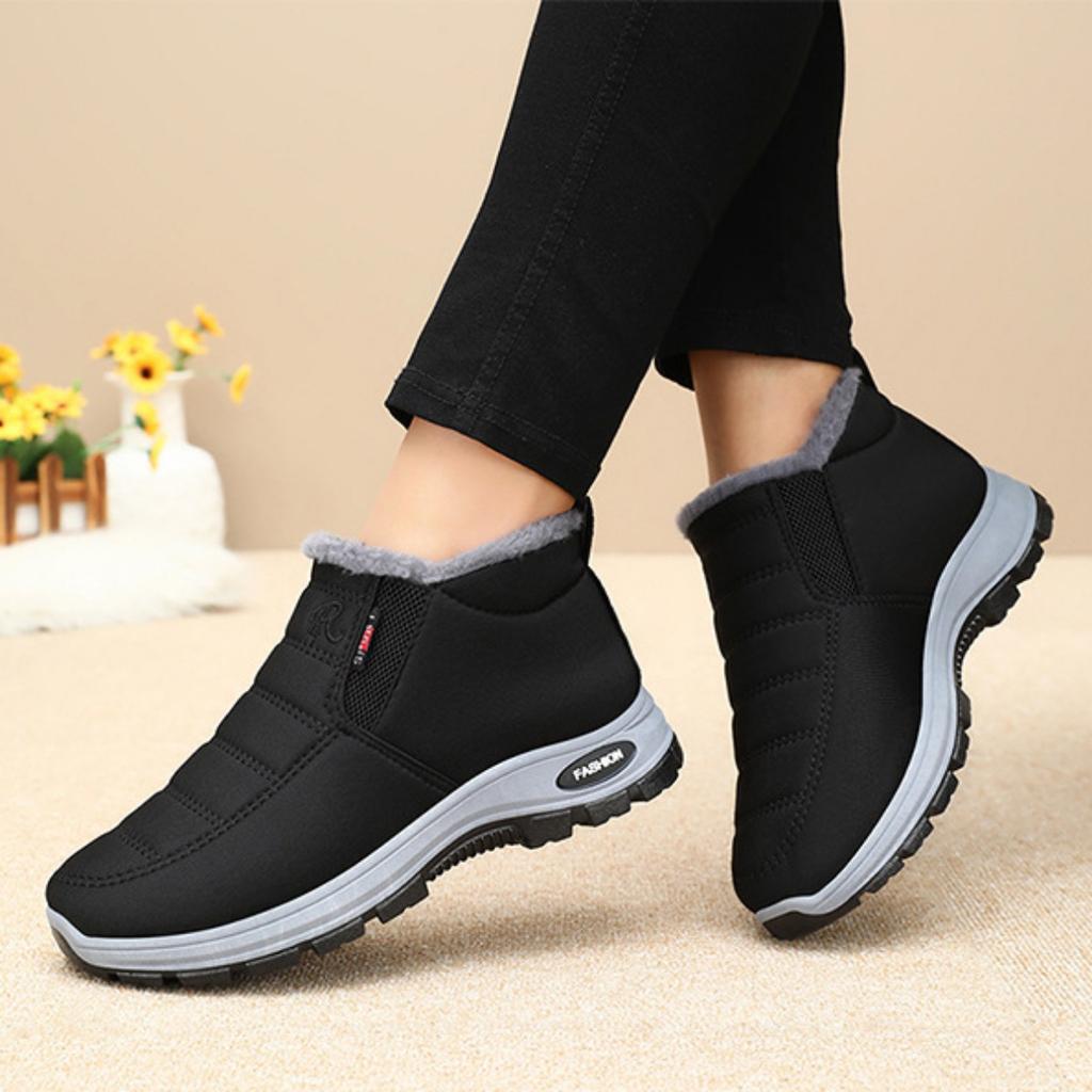 Cotton Shoes, Women's Shoes, Plus Size Women's Boots, Cold Resistant Shoes, Warm Shoes, Plush, Thick, Snow Boots, High Top Women's Shoes