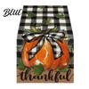 Kitchen Table Runner Print Seasonal Inch Pumpkin Runner 13x72 for Fall Maple Leaf Autumn Festive