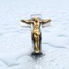 Beier Neue Mode 316L Edelstahl Jesus Kreuz Ring Hohe Qualität Religiöser Herrenring Punk Stil Mode Geschenk LLBR8-134R