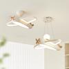 Children's room LED ceiling chandelier dimmable cartoon airplane ceiling light Nursery room decoration spherical hanging lamp