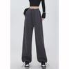 Thickened Lamb Fur Fleece Women's Autumn Winter Casual Trousers Wide Leg Pants Sporty Style Plus Size Long Trousers