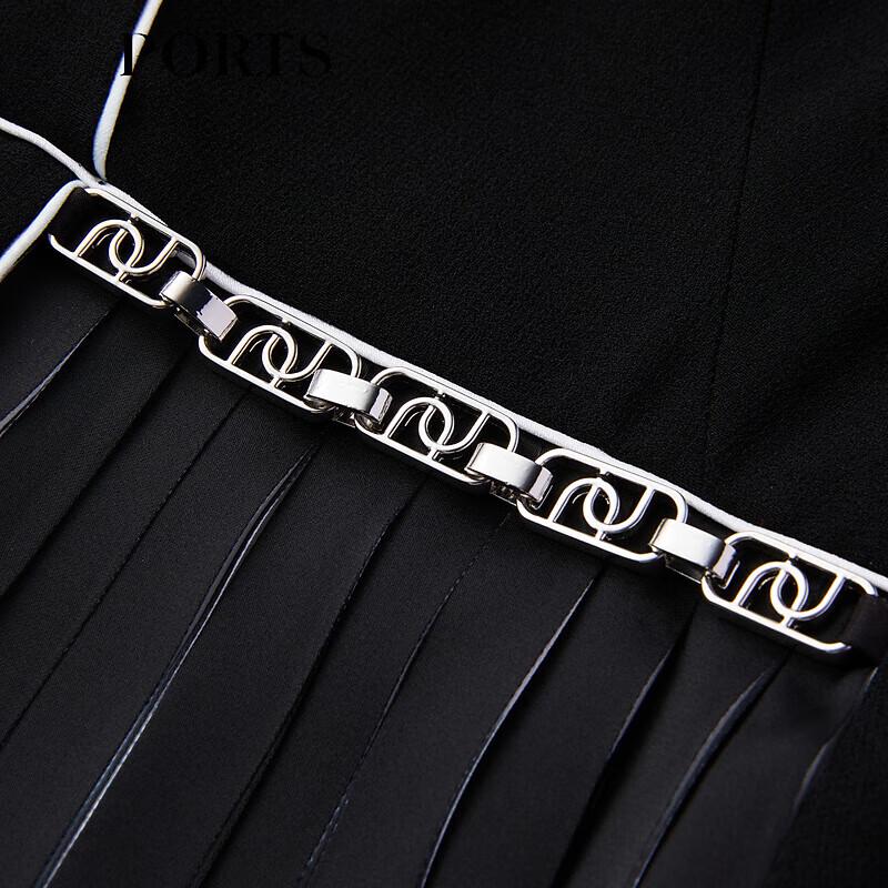 PORTS Women's Colorblock Pleated Triacetate Dress