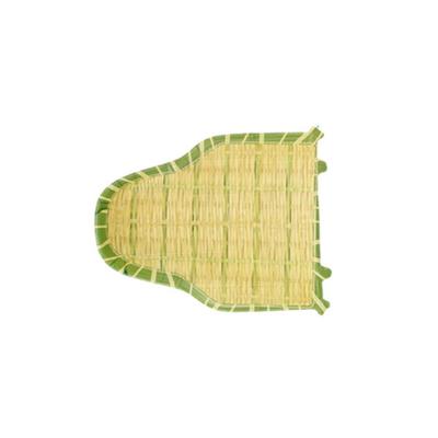 Imitation Bamboo Weaving Hot Pot Vegetable Plate Multiple Styles Melamine Barbecue Plate Green Serving Plate Restaurant