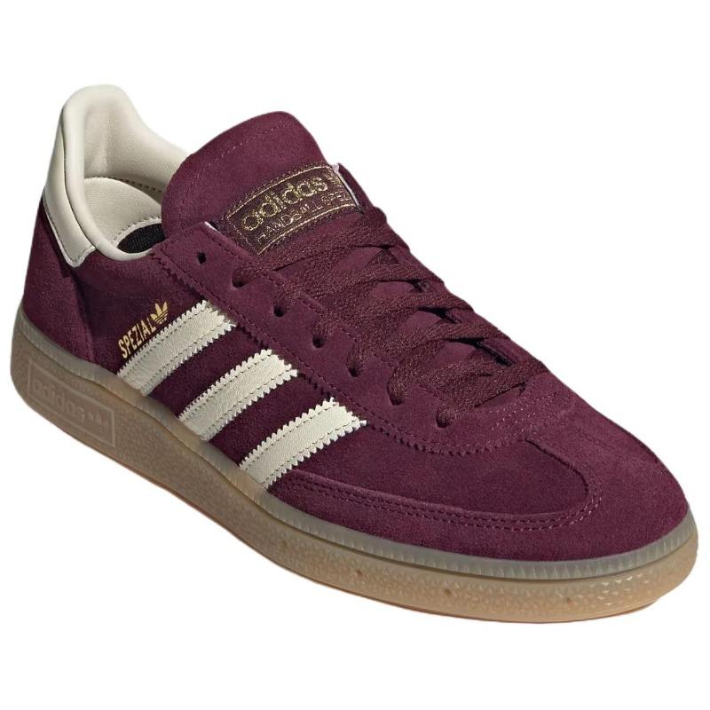 adidas Handball Spezial Maroon Cream Women Sneakers Red Cream-White Gold-Metallic JP8726