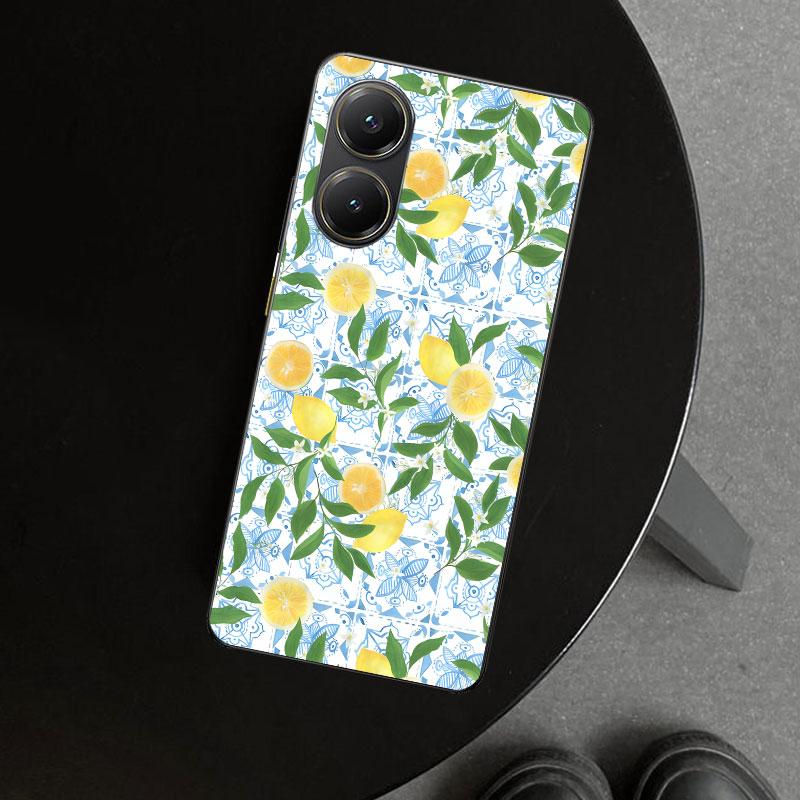 Summer Fruits Lemon Phone Case Cover for Xiaomi Poco X6 X5 X7 Pro F7 Ultra Redmi 15C 15 13C 13 12C 12 10C 10 10A 9C 9A 9T 9 Coqu