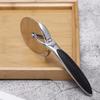 Premium Pizza Peeler Zinc Alloy Smooth Sliding Pizza Cutter Wheel Pizza Slicer With Metal Handle