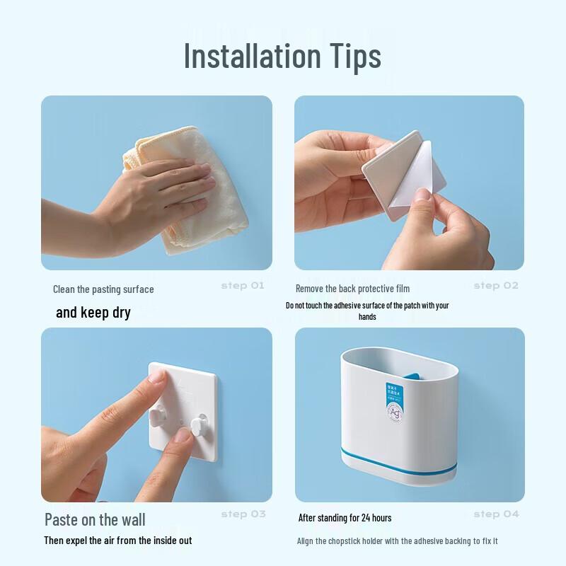 CHAHUA Antibacterial Draining Cutlery Holder