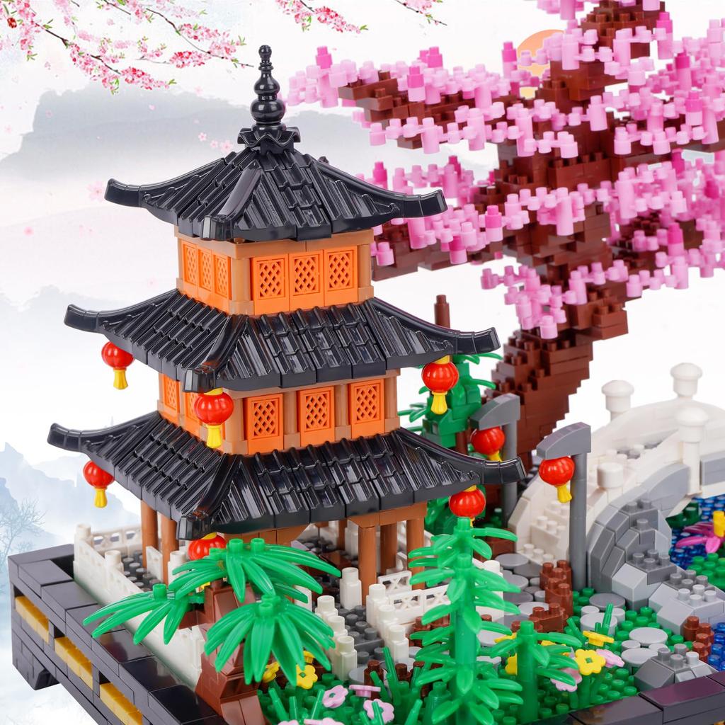 LULUFUN Zen Garden Micro Blocks, Zen Forest Garden Toy, 3D Puzzle, Flower Model, Assembly Kit, Kids & Adults, Celebration Gift, New Year's Gift,