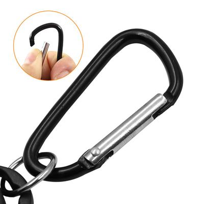 Retractable Badge Reel For Name Tag Card Metal Pull Retracting Key Chain Ring