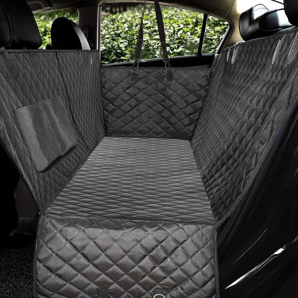with Visual Mesh Window Pet Dog Car Seat Cover Travel Pet Car Hammock  for Cats and Dogs