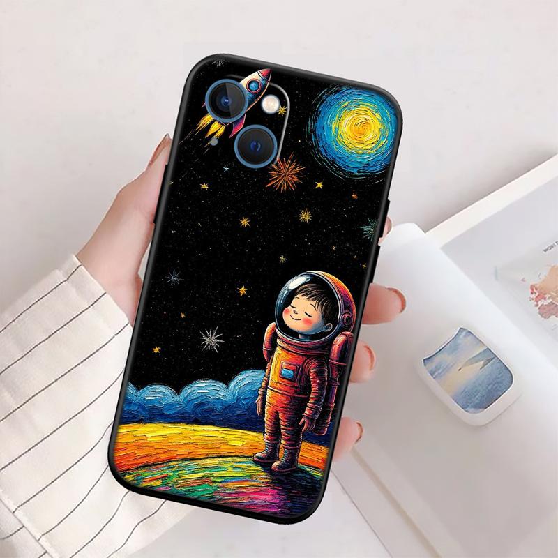 BH42 Space Moon Astronaut New High-End Shell Phone Case for Redmi Note 13 14 Pro+ Plus A3 A3X 13X 13C 13R 14S 14C 14R
