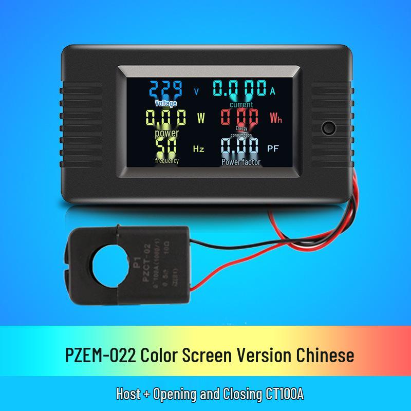 Peacefair AC Digital Power Tester: Multifunction Voltage, Current, Power, Frequency, and Energy Meter.
